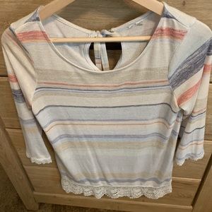 Lauren Conrad Californian Striped Top